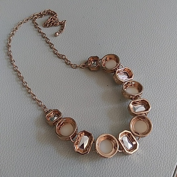 Gold Embellished Cocktail Necklace - Picture 15 of 17